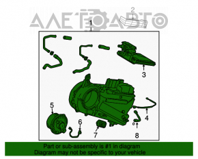 Arzătorul asamblat din spate pentru Toyota Sienna 04-10