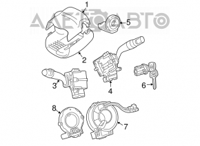 Senzorul unghiului de rotire a volanului pentru Toyota Sienna 07-10