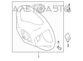 Руль голый Toyota Sienna 04-10