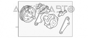 Pompa de direcție asistată hidraulic pentru Toyota Sienna 04-10