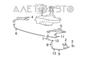 Dop spalator far dreapta Lexus GS300 GS350 GS430 GS450h 06-11 nou original OEM