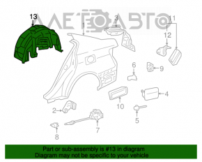 Aripa spate stânga Lexus GS300 GS350 GS430 GS450h 06-11