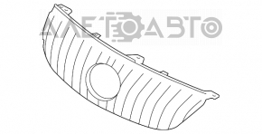 Решетка радиатора grill голая Lexus GS350 GS450h 08-11 без радара