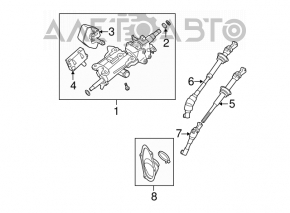 Рулевая колонка Lexus IS250 IS300 IS350 06-13