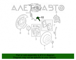 Senzorul ABS din spatele dreapta pentru Lexus IS 06-13