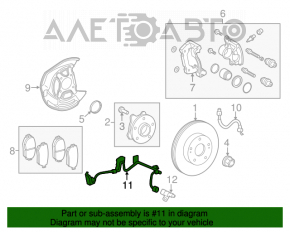 Senzoarele ABS față dreapta pentru Lexus GS300 GS350 GS430 06-11 awd