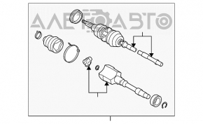 Привод полуось передняя левая Lexus GS300 GS350 GS430 06-11 AWD новый неоригинал GSP