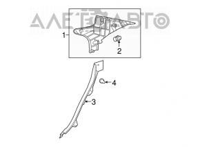 Capac spate stânga pentru Lexus IS250 IS350 06-13 bej.