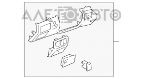 Накладка колени водителя Lexus IS250 IS350 06-13 беж, царапины