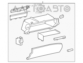 Перчаточный ящик, бардачок Lexus IS250 IS300 IS350 06-10 беж