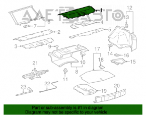 Полка задняя Lexus IS250 IS300 IS350 06-13 черн