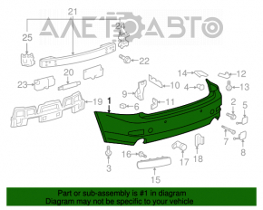 Bara spate goală Lexus IS250 IS350 06-10