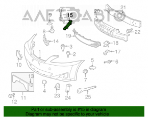 Suportul de bara fata dreapta pentru Lexus IS250 IS350 06-13 lateral