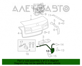Замок крышки багажника Lexus IS250 IS350 06-13