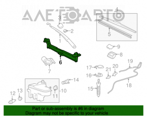 Trapezul de curățare a parbrizului cu motor pentru Lexus IS250 IS300 IS350 06-13