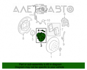 Rulmentul roții din spate dreapta pentru Lexus GS300 GS350 GS430 GS450h 06-11 scoate un sunet ciudat.