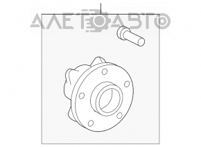 Butucul roții față stânga Lexus GS300 GS350 GS430 GS450h 06-11 rwd nou neoriginal GSP