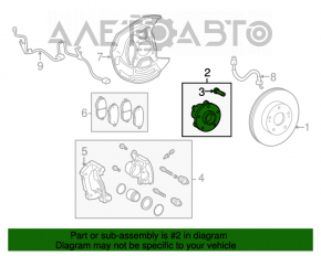 Ступица передняя левая Lexus GS300 GS350 GS430 GS450h 06-11 rwd