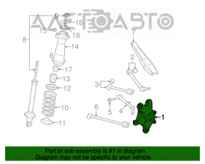 Цапфа задняя правая Lexus GS300 GS350 GS430 GS450h 06-11 порван пыльник