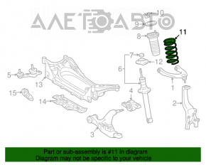 Arcul de suspensie din față dreapta pentru Lexus IS250 IS300 IS350 06-13