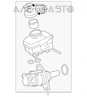 Главный тормозной цилиндр с бачком Lexus GS300 GS350 06-11