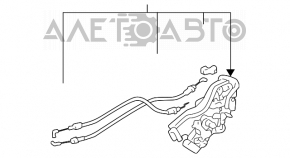 Blocarea ușii din spate stânga a unui Lexus RX300 98-03