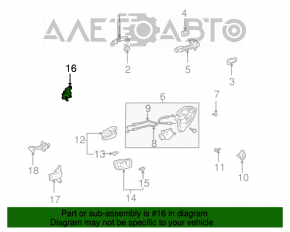 Buclele ușii din spate stânga superioară pentru Lexus RX300 98-03.