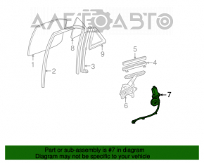 Geam electric cu motor spate dreapta Lexus RX300 98-03