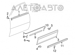 Накладка двери нижняя передняя левая Lexus RX300 98-03