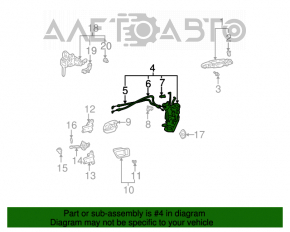 Blocare ușă față dreapta Lexus RX300 98-03