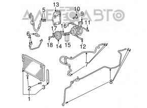 Компрессор кондиционера Lexus RX300 RX330 04-06