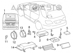 Difuzor ușă față dreapta Lexus RX300 98-03