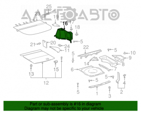 Capacul arcului stâng Lexus RX300 98-03