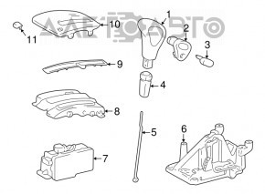 Schimbătorul de viteze automat al mașinii Lexus RX300 98-03.