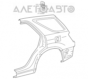 Четверть крыло задняя правая Lexus RX300 98-03