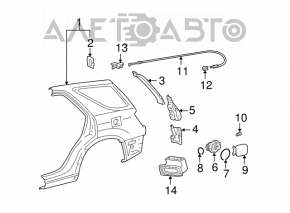 Четверть крыло задняя правая Lexus RX300 98-03