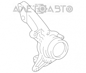 Цапфа со ступицей передняя левая Lexus RX300 98-03 гудит подшипник