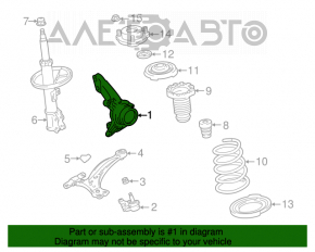 Butucul cu rulment frontal stânga pentru Lexus RX300 98-03, cu capac protectiv, cu articulație, rulmentul scoate zgomot.