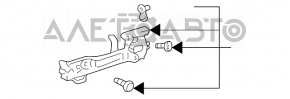 Механизм ручки двери передней левой Lexus GX470 03-09