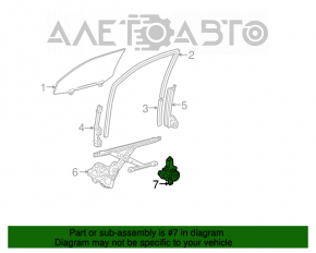 Стеклоподъемник моторчик передний правый Lexus GX470 03-09