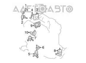 Perna motorului stânga Toyota Highlander 01-07 nou aftermarket TENACITY