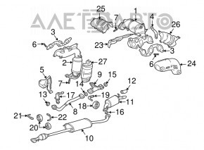 Protecția colectorului frontal pentru Toyota Sienna 04-10 3.5