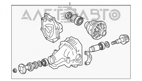 Diferențialul spate reductor Lexus RX300 RX330 RX350 04-09