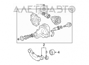 Diferențialul spate reductor Lexus RX300 RX330 RX350 04-09