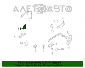 Петля двери верхняя задняя левая Mazda CX-7 06-09