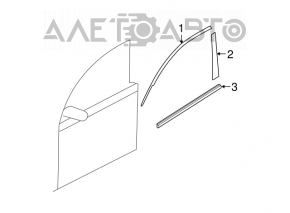 Molura usi sus fata dreapta Mazda3 MPS 09-13 nou original OEM