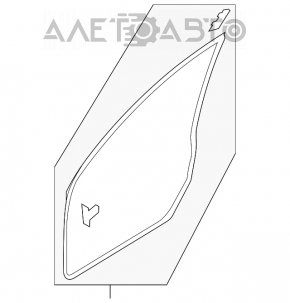 Уплотнитель двери передней правой Mazda3 MPS 09-13