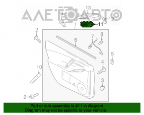 Controlul geamului electric din spate dreapta Mazda3 MPS 09-13