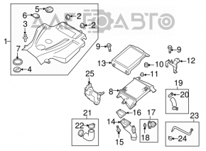 Накладка двигателя Mazda CX-7 06-09