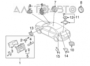 Difuzor ușă față stânga Mazda6 09-13